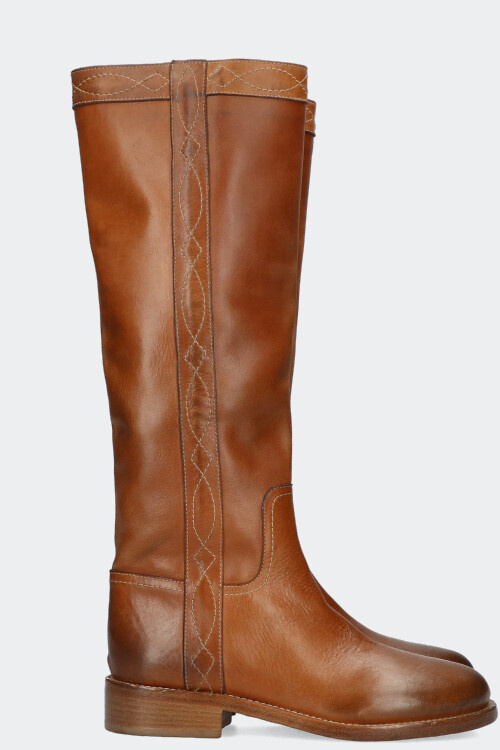 cognac riding boots womens