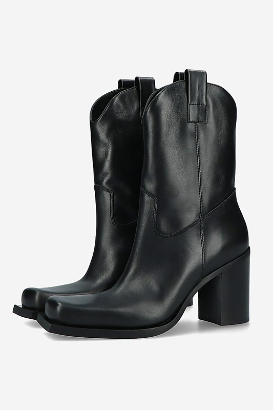 ElenaIachi EI58H Black Mid-Calf Boot With Back Zip 5545 - Head Start Shoes