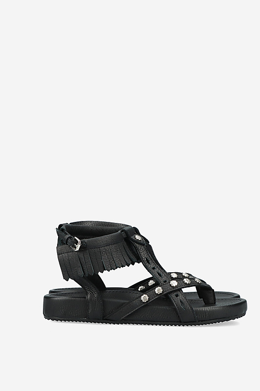 サンダル・ミュール Isabel Marant Black Leather Mellan Sandals ISABEL MARANT | Black Women's Sandals | YOOX