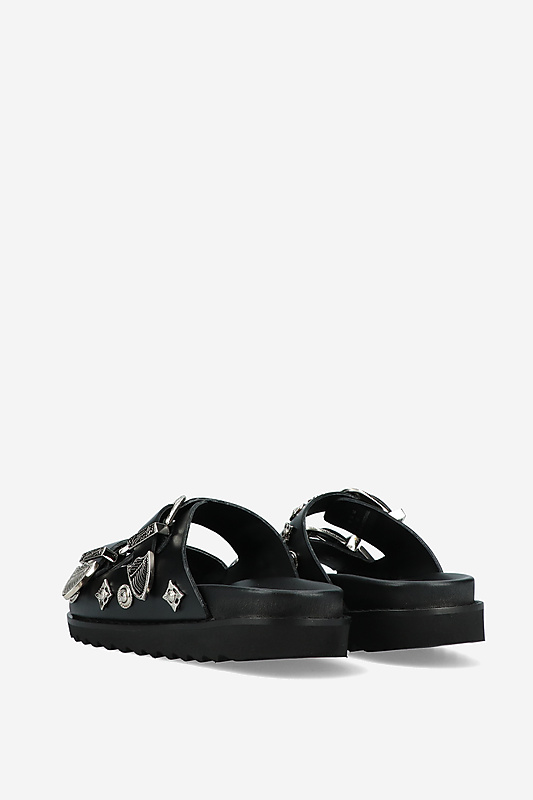 サンダル・ミュール TOGA Aj1018 Sandals - Toga Pulla - Black - Leather Toga Aj1018 Sandals - Pulla - Black - Leather | ShopSimon