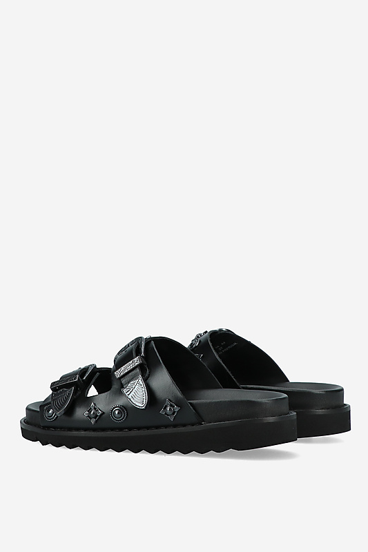 サンダル・ミュール TOGA Aj1315 Sandals - Toga Pulla - Leather - Black Toga Pulla Aj1315 Sandals - Leather - Black Black (Women's
