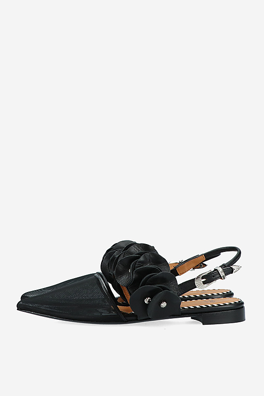【TOGA PULLA】Leather Sandal Toga Pulla Embellished Leather Sandals | Black | FARFETCH