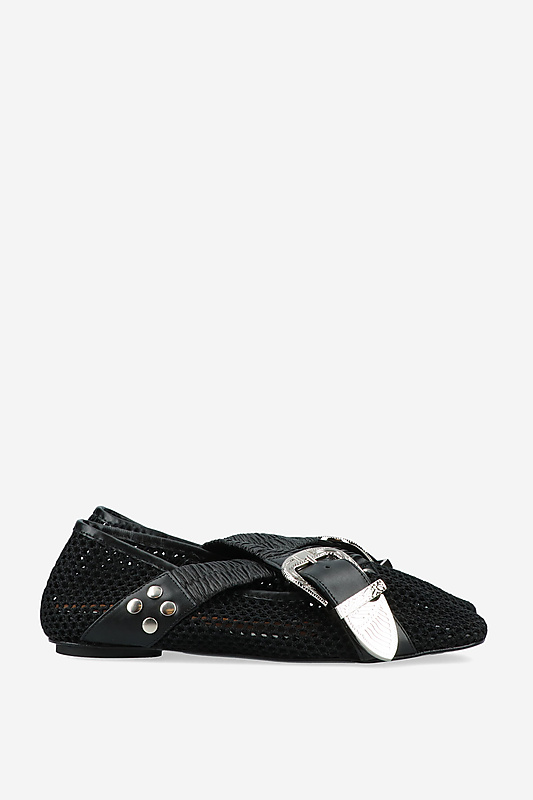 フラットシューズ TOGA Aj1374 Ballerinas - Toga Pulla - Leather - Black Aj1374 Ballerinas - Toga Pulla - Leather - Black