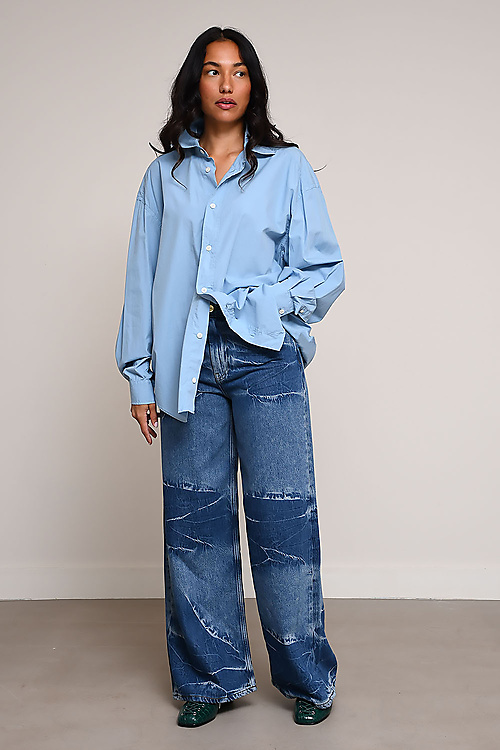 ADNYM Blouses Blauw