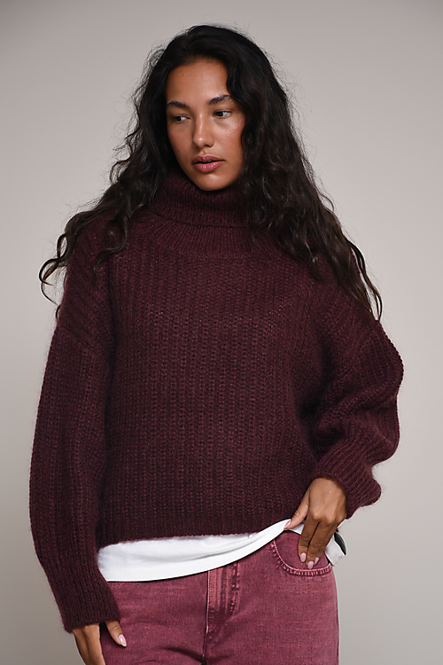 Coatigan Sweaters Bordeaux