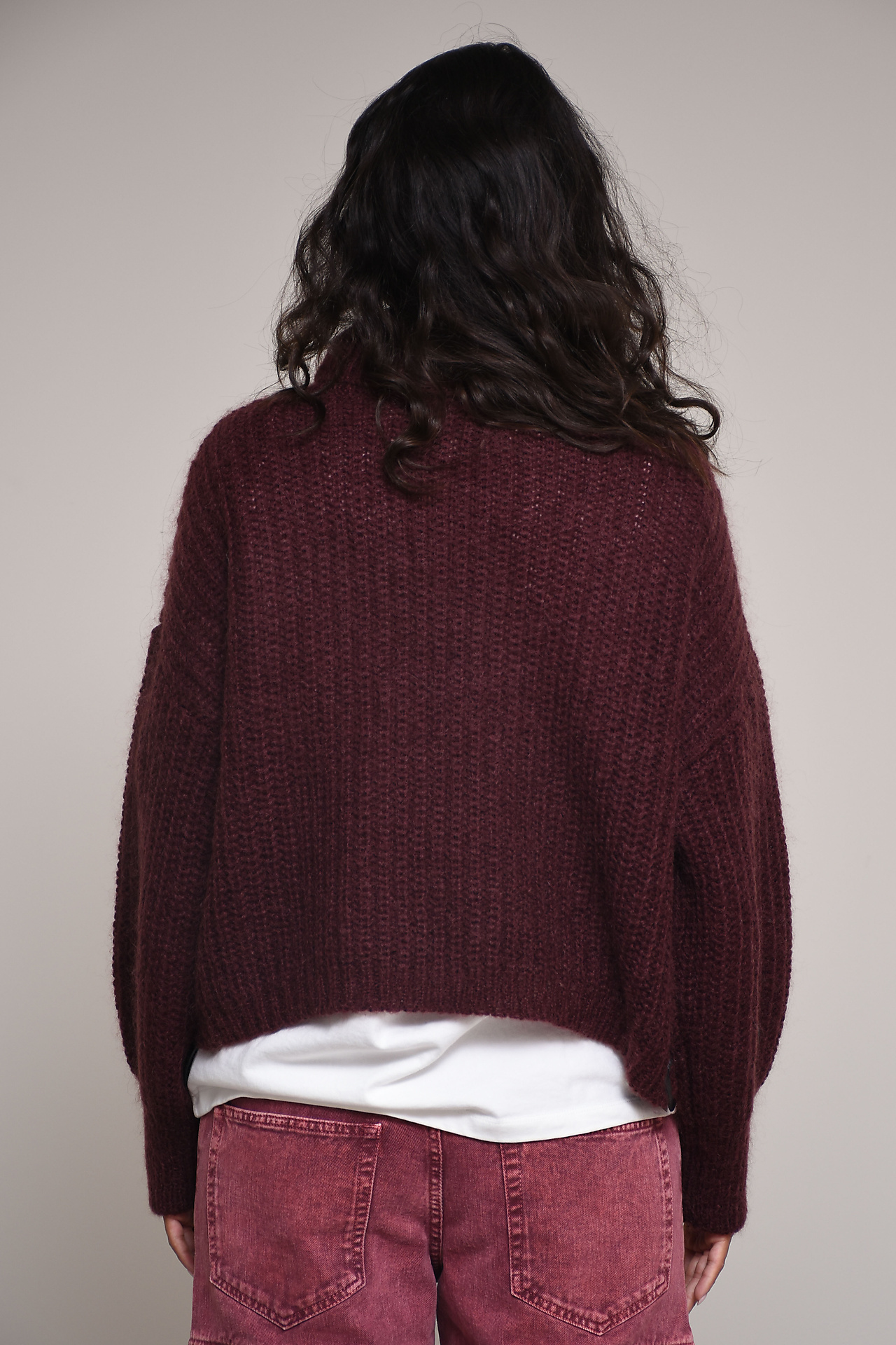 Coatigan Sweaters Bordeaux