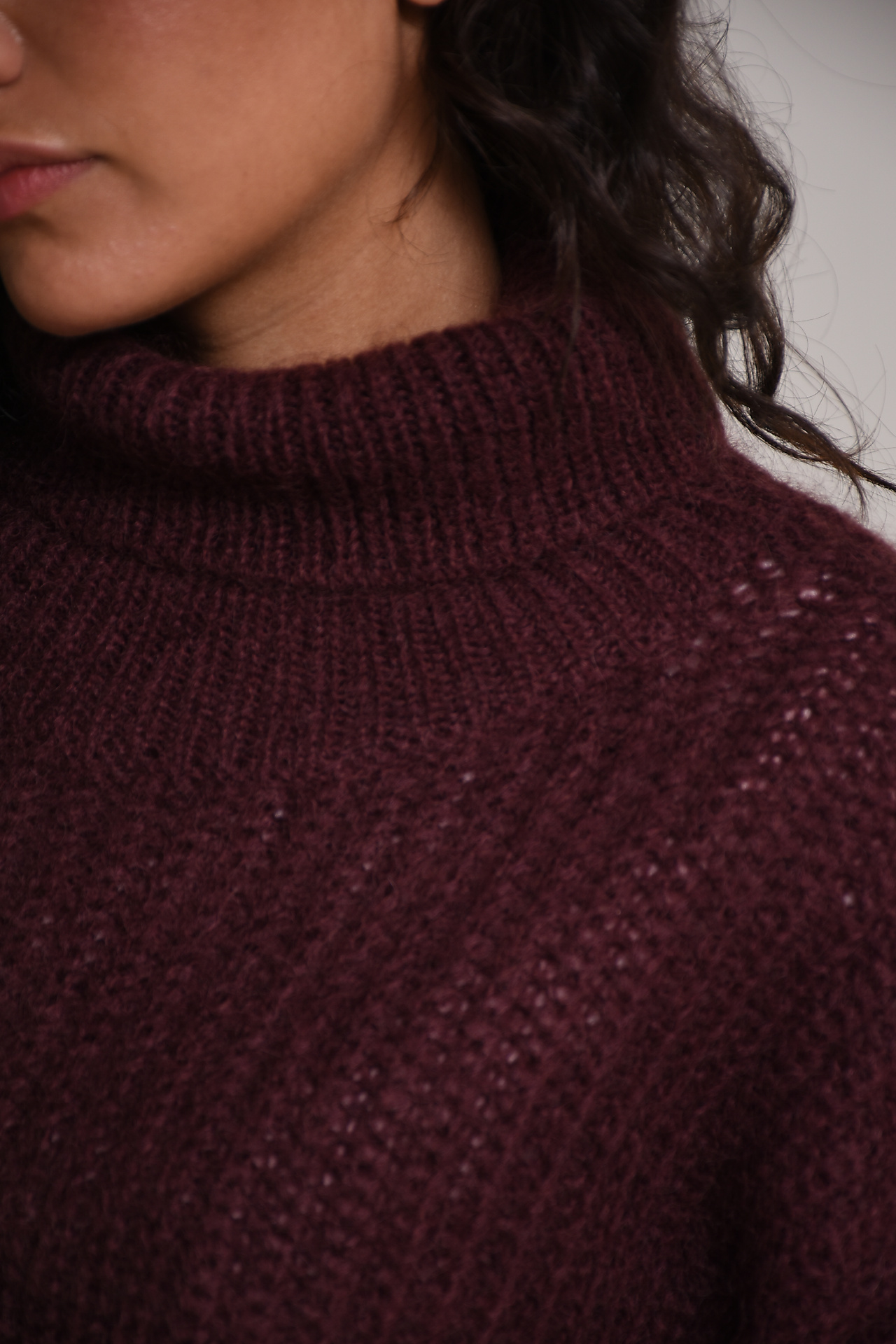 Coatigan Sweaters Bordeaux