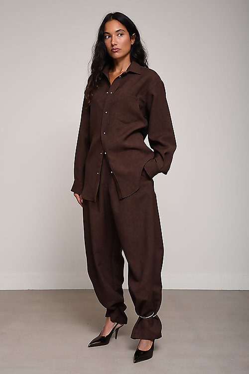 Darkpark Blouses Bruin