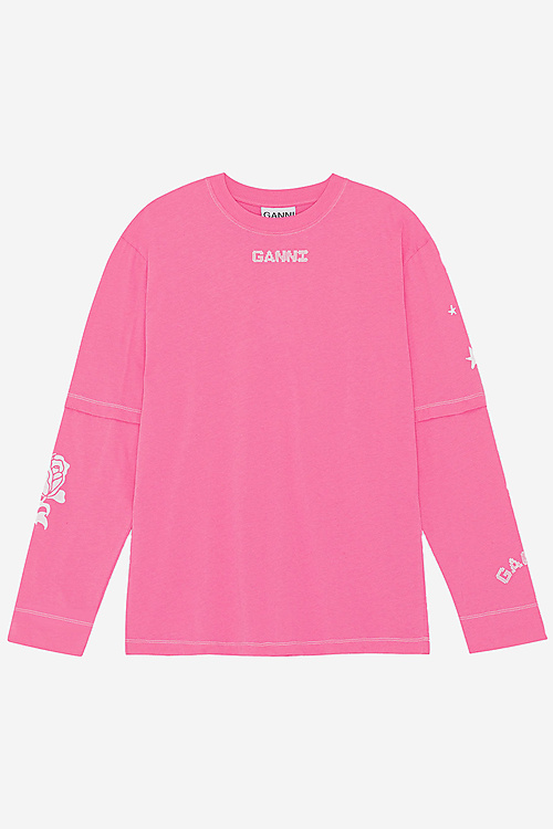Ganni Tops Pink