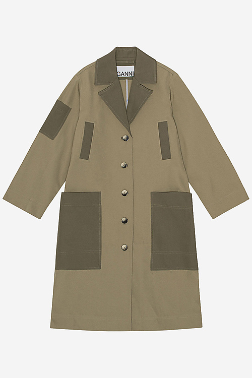 Ganni Jackets Green