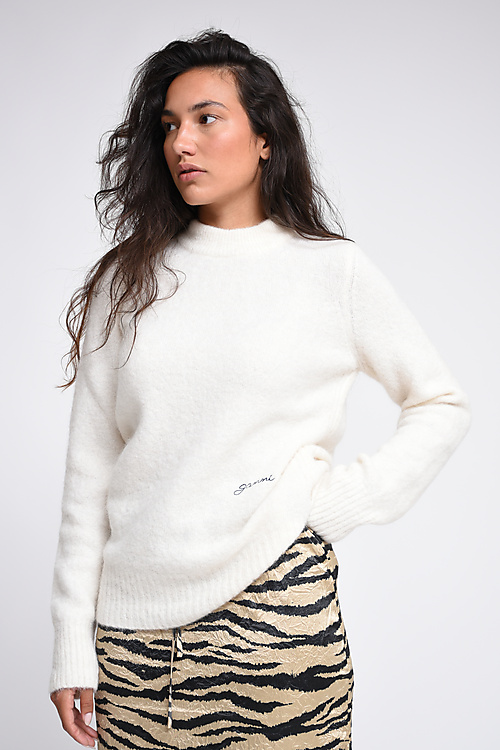 Ganni Sweaters White