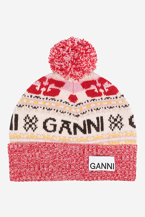 Ganni Hats Red