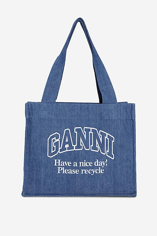 Ganni Shopper Blauw