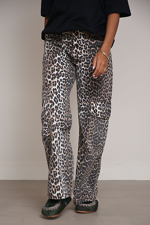 Ganni Jeans Dierenprint