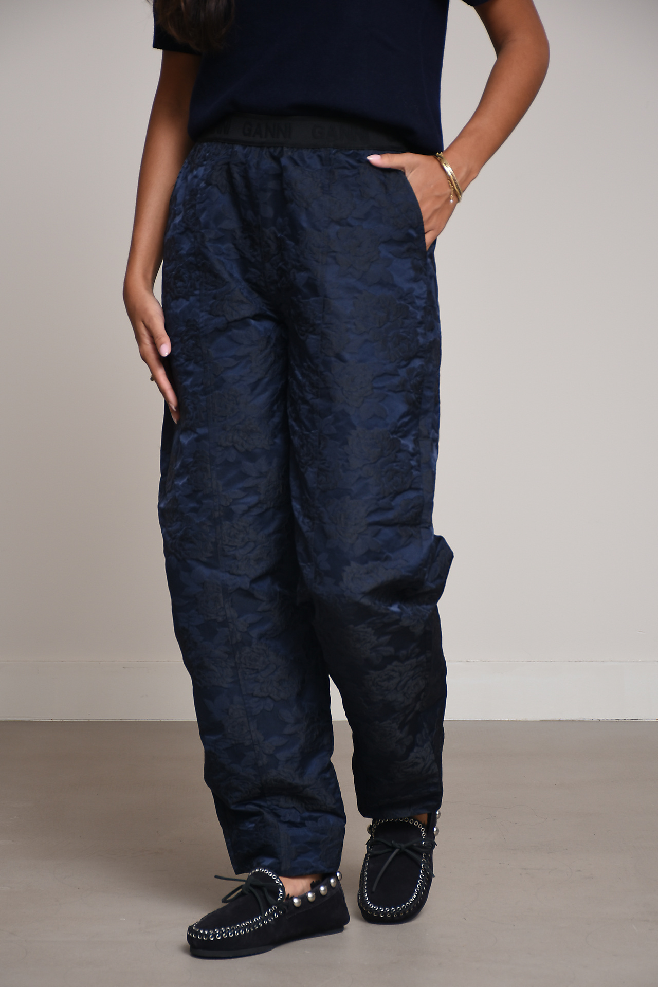 Ganni Trousers Blue