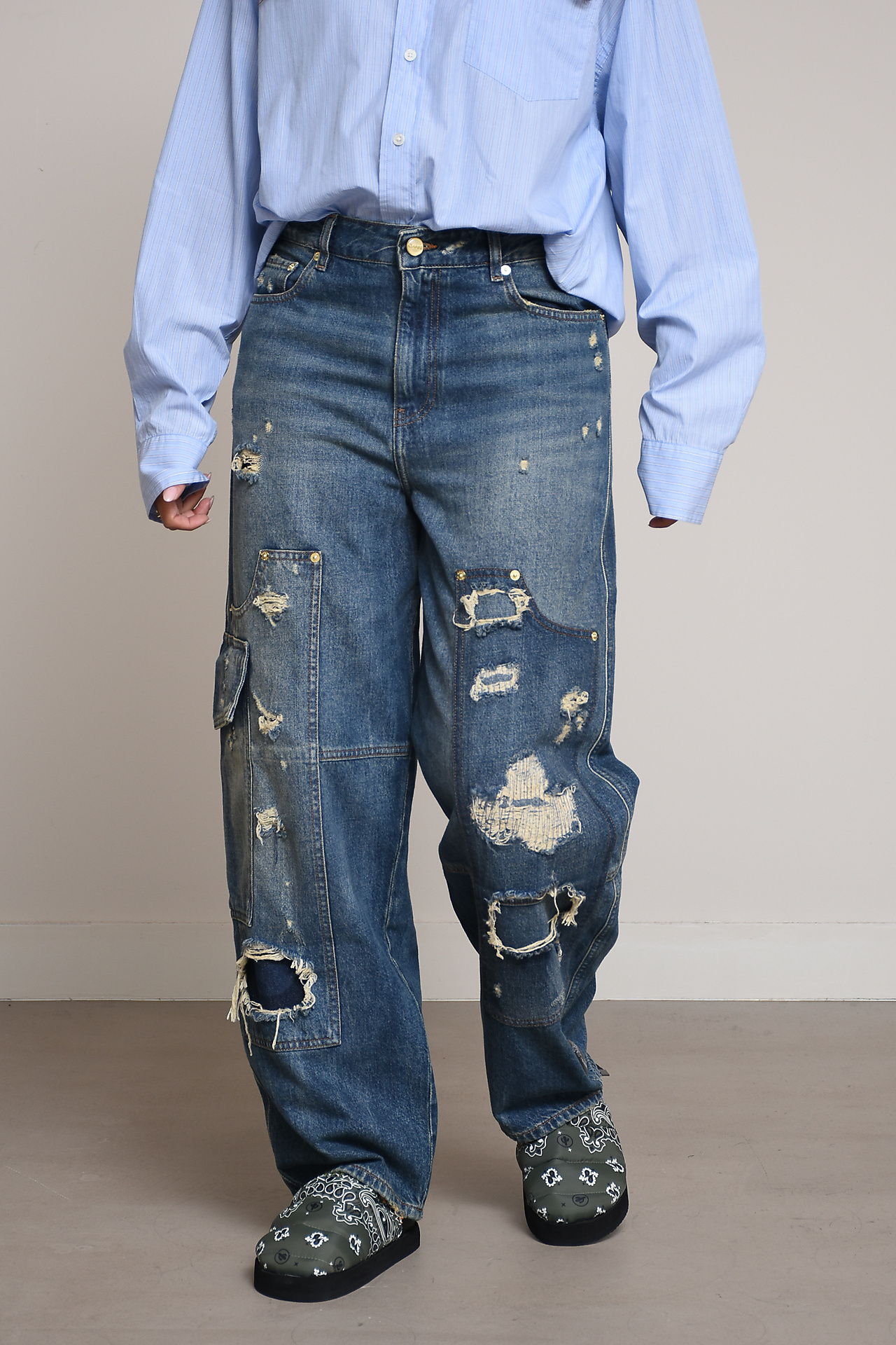 Ganni Jeans Blauw