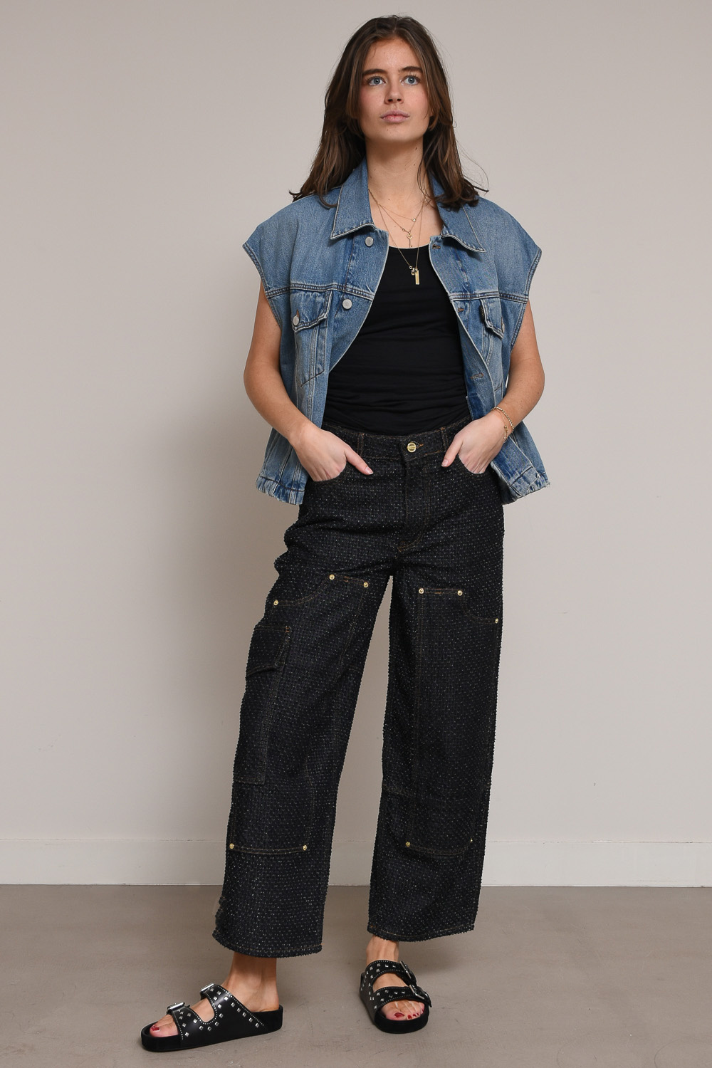 Ganni Jeans Zwart