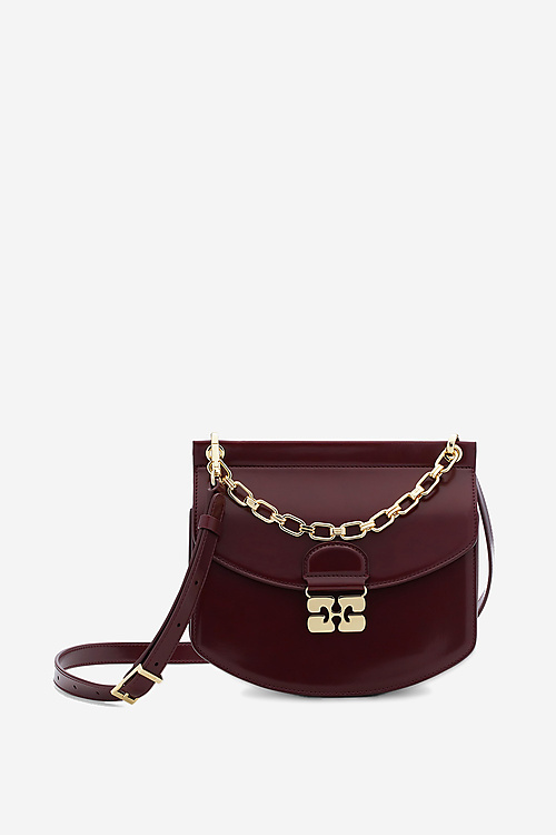 Ganni Crossbody Bordeaux