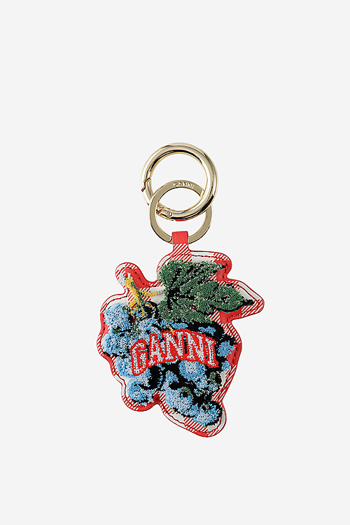 Ganni Sleutelhanger Rood