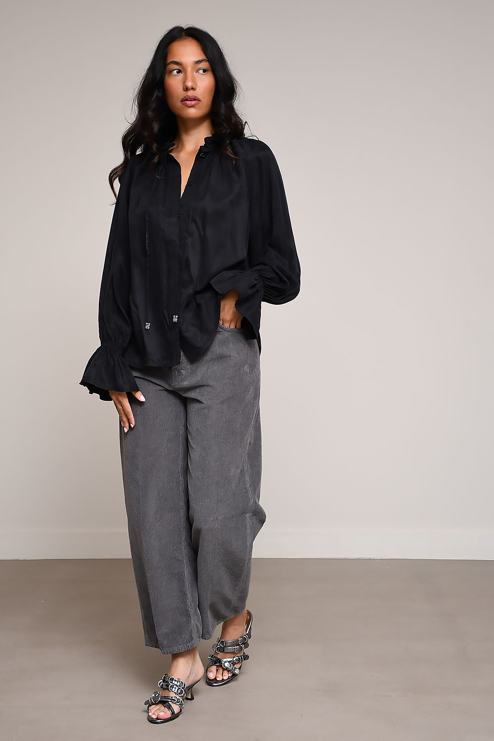 Ganni Blouses Zwart