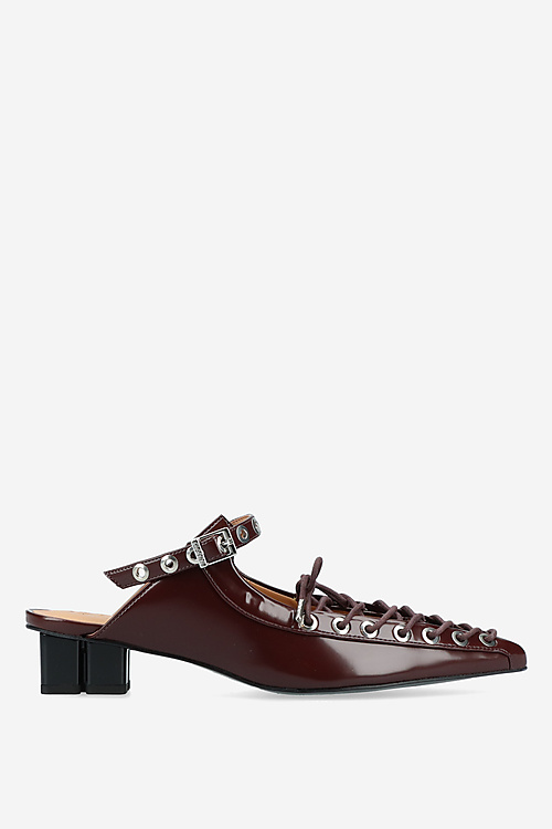 Ganni Mules Bordeaux
