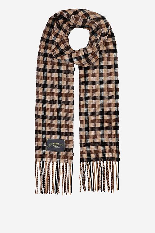 Ganni Scarfs Brown