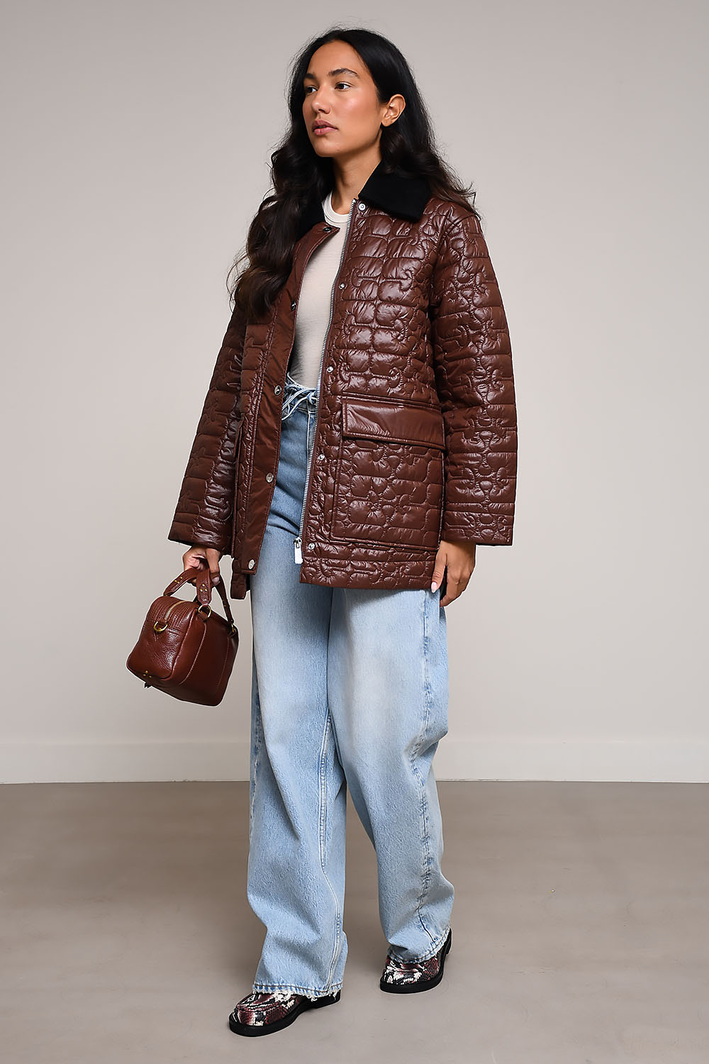 Ganni Jackets Brown