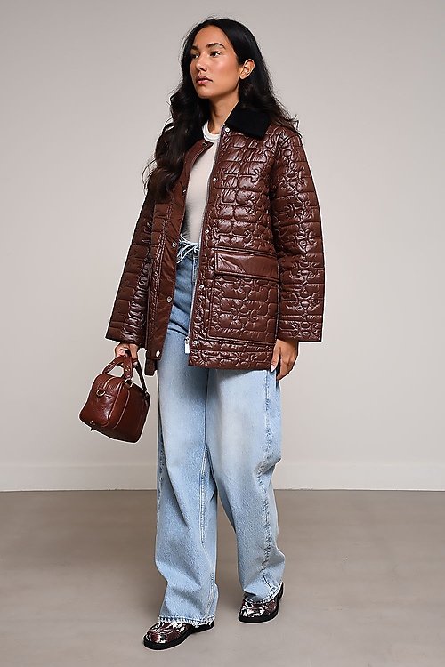 Ganni Jackets Brown