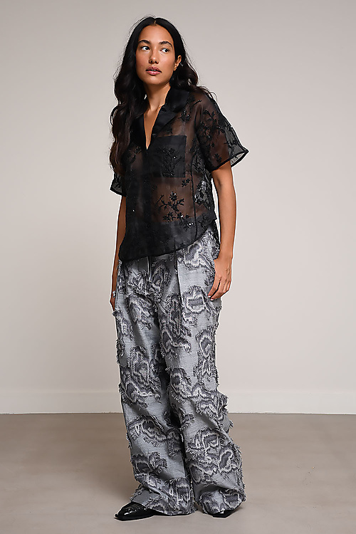 Ganni Trousers Grey