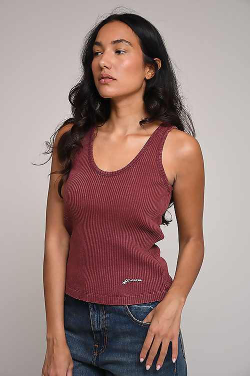 Ganni Tops Bordeaux