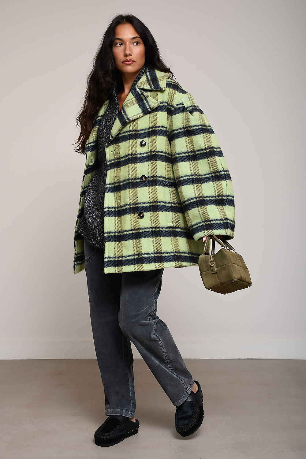 Ganni Jackets Green