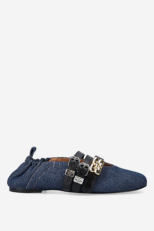Ganni Ballerina's Blauw