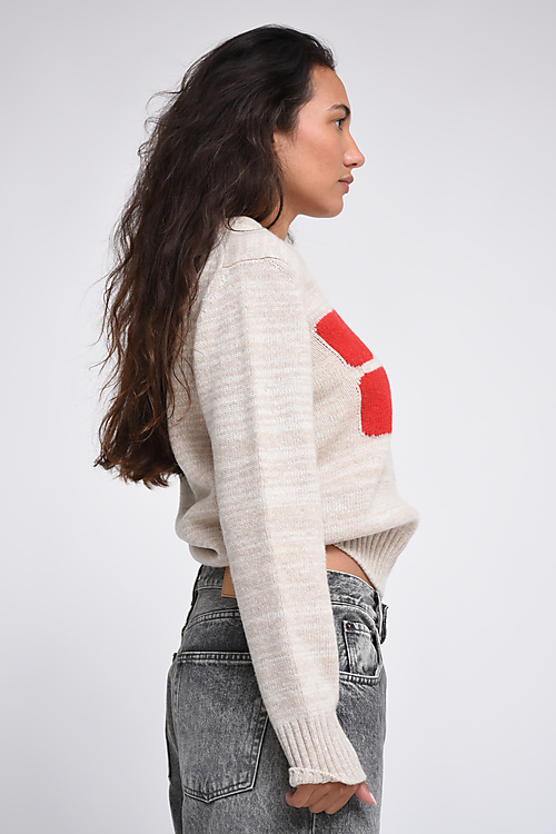 Ganni Sweaters Beige
