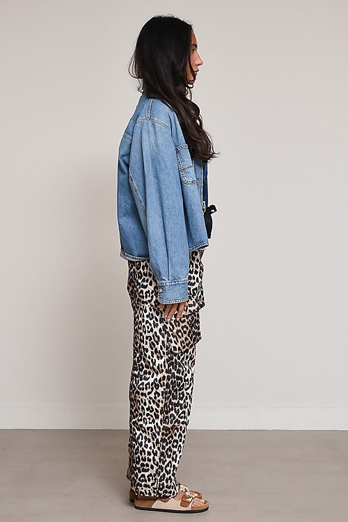 Ganni Trousers Animal print