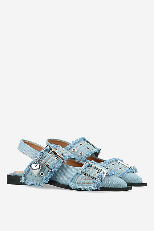 Ganni Ballerinas Blue