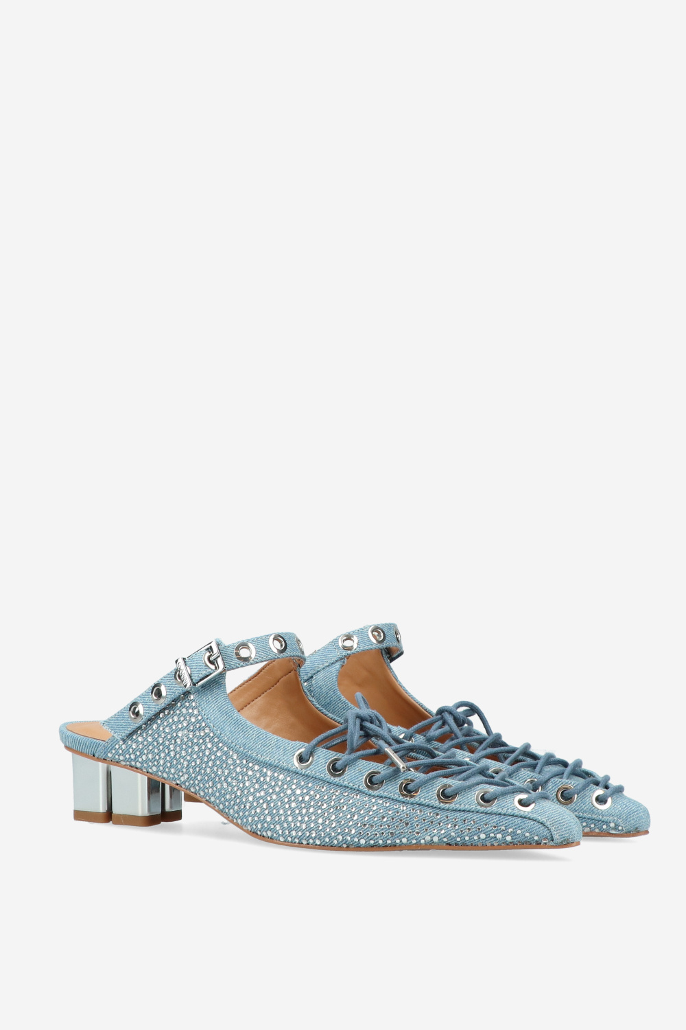 Ganni Mules Blauw