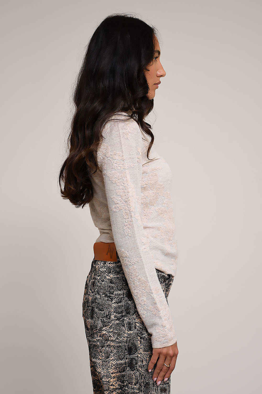 Ganni Tops Beige