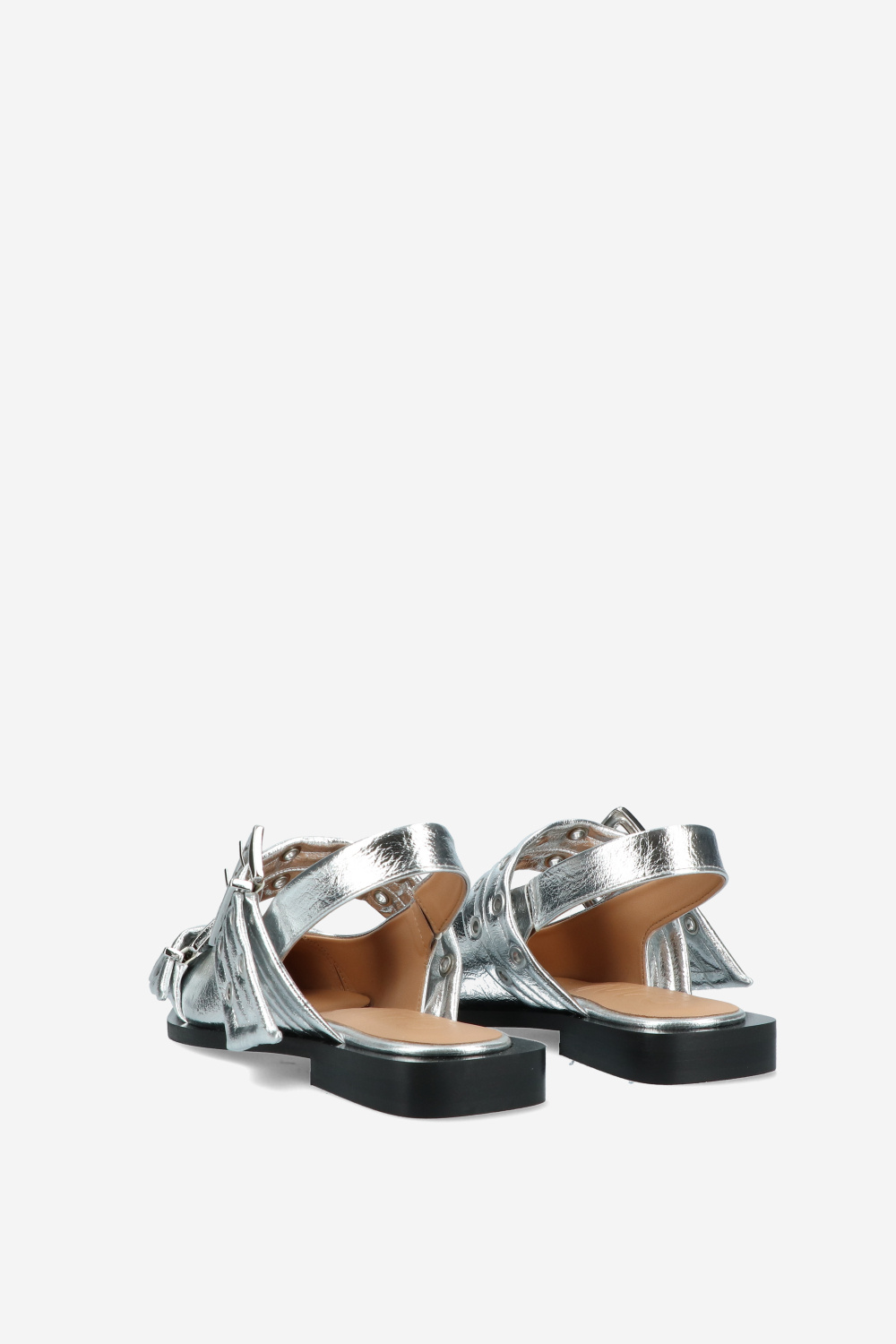 Ganni Ballerinas Silver