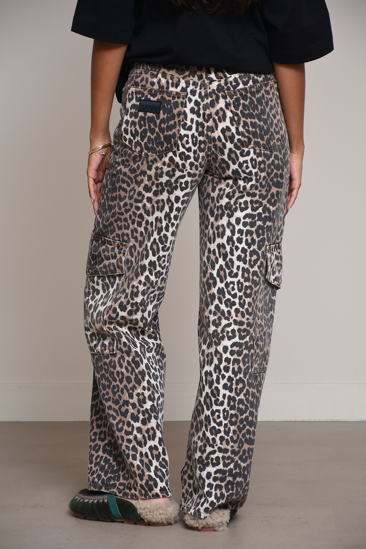 Ganni Jeans Animal print