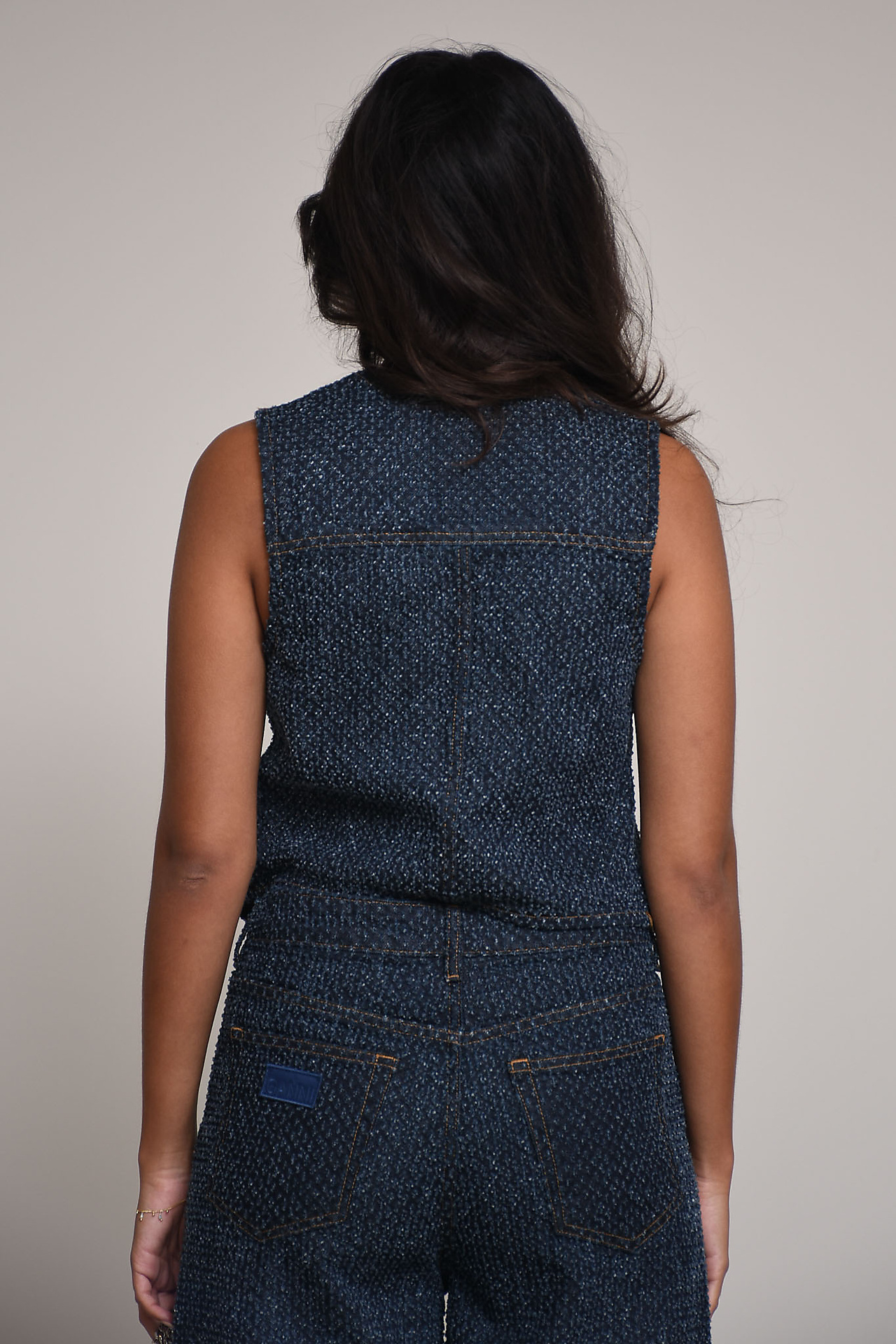 Ganni Vest Blue