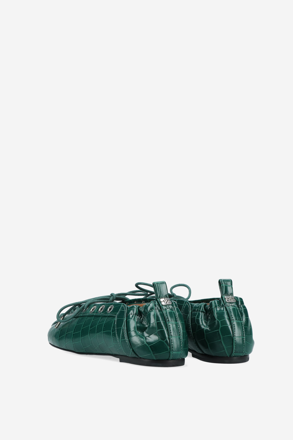 Ganni Ballerina's Groen