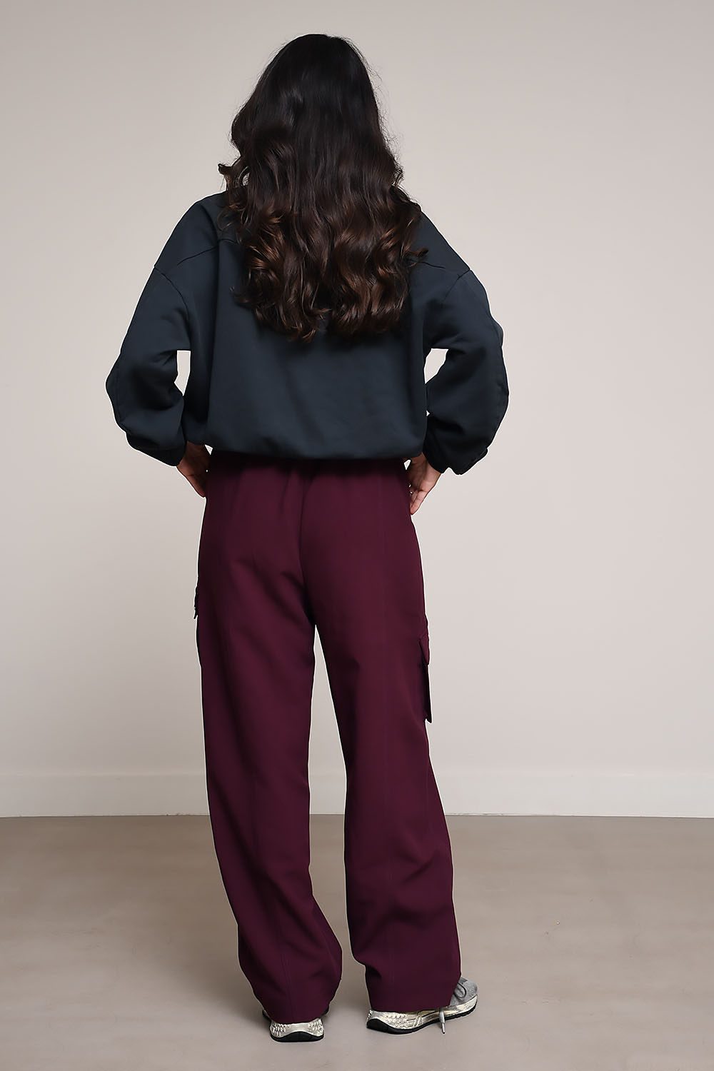 Ganni Trousers Bordeaux