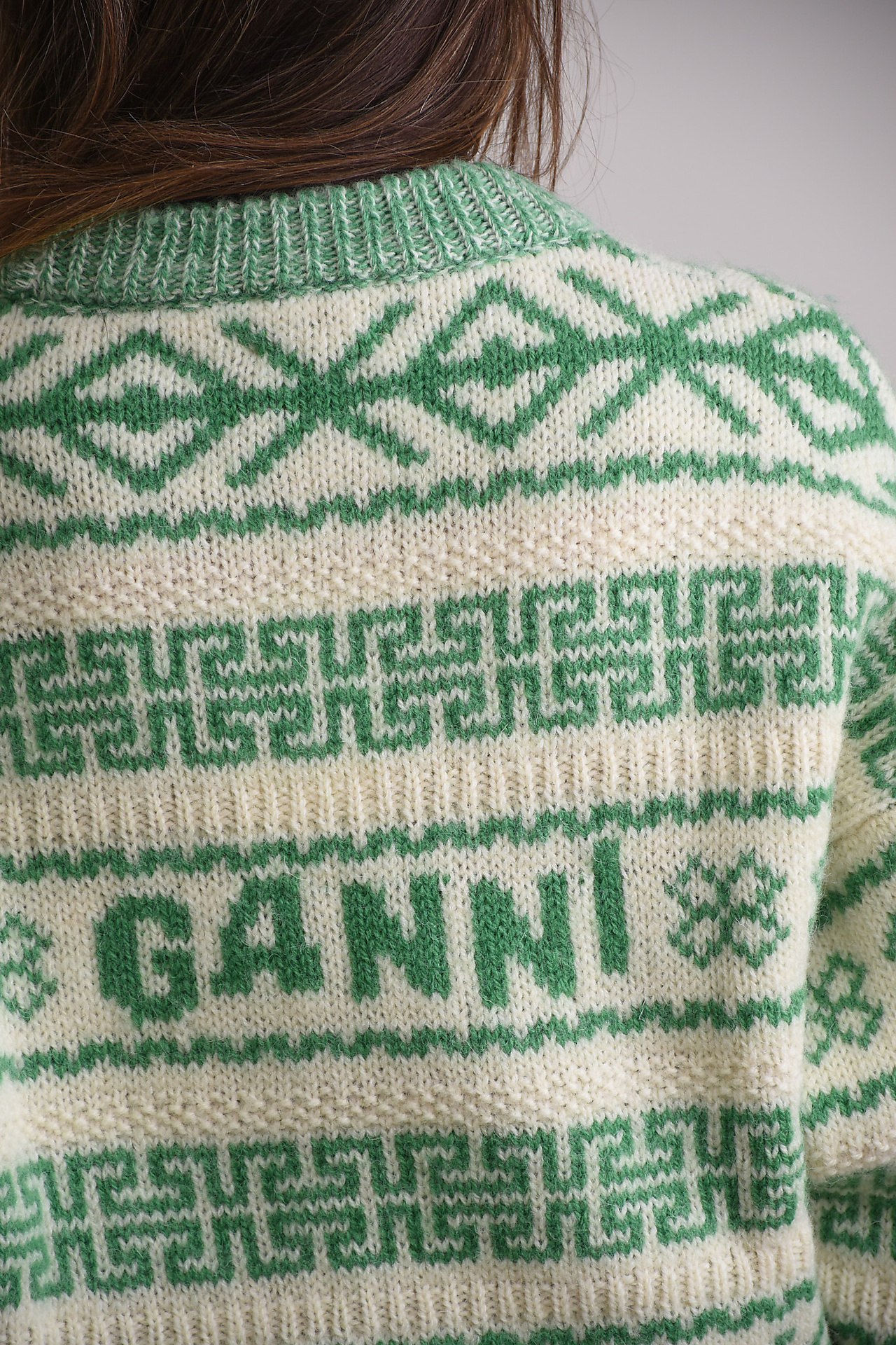 Ganni Sweaters Groen