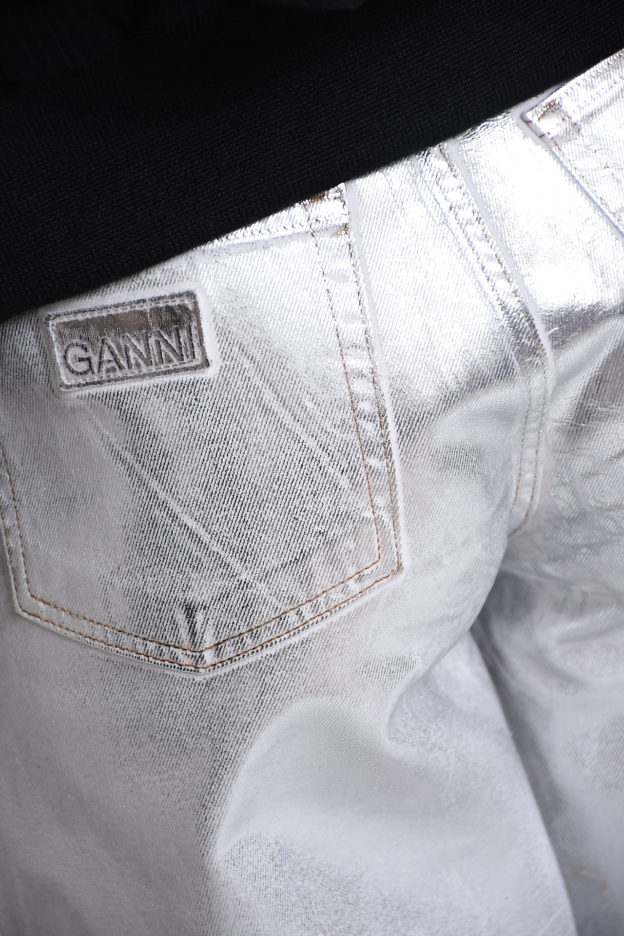 Ganni Jeans Silver
