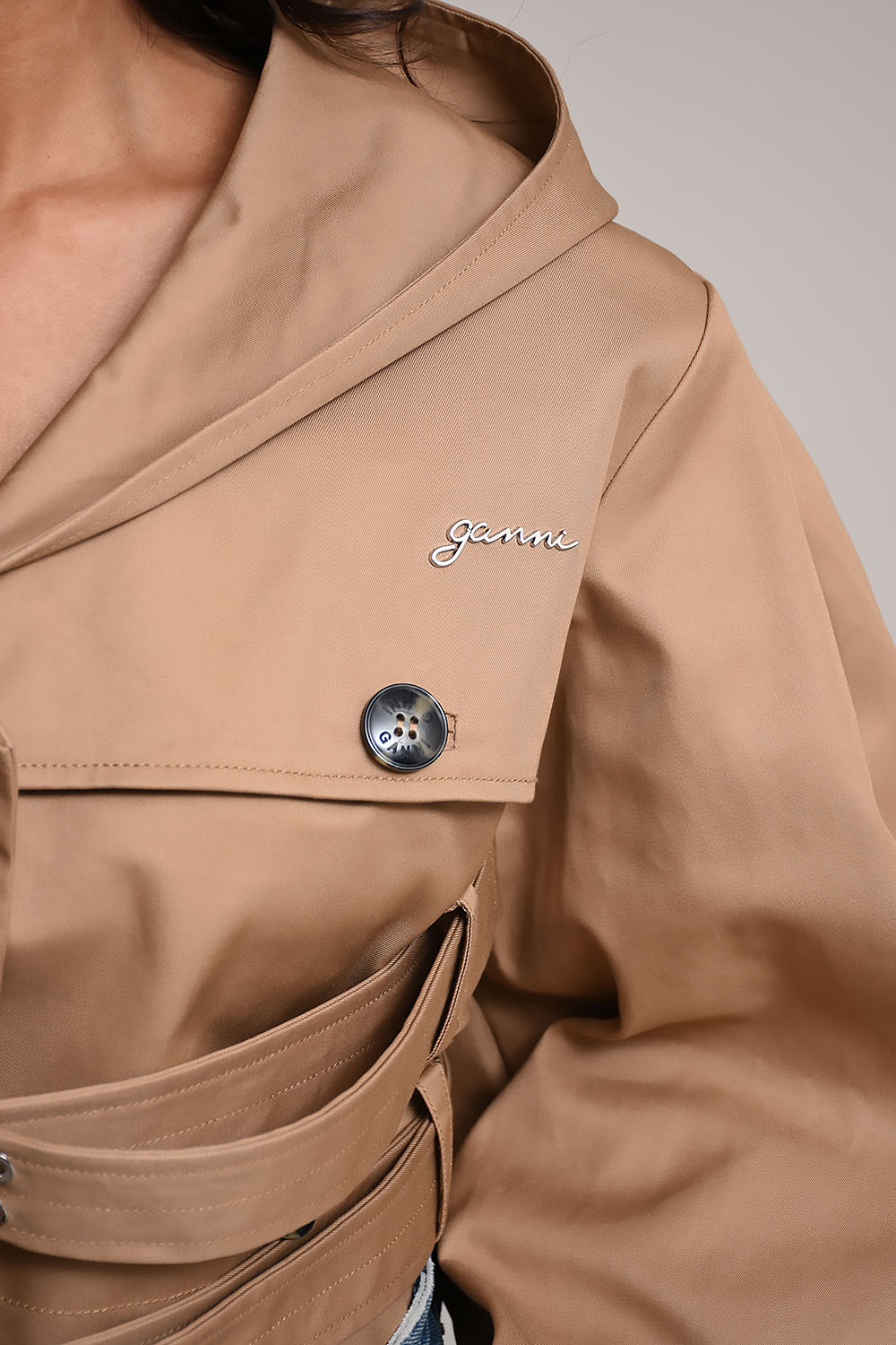 Ganni Jackets Brown