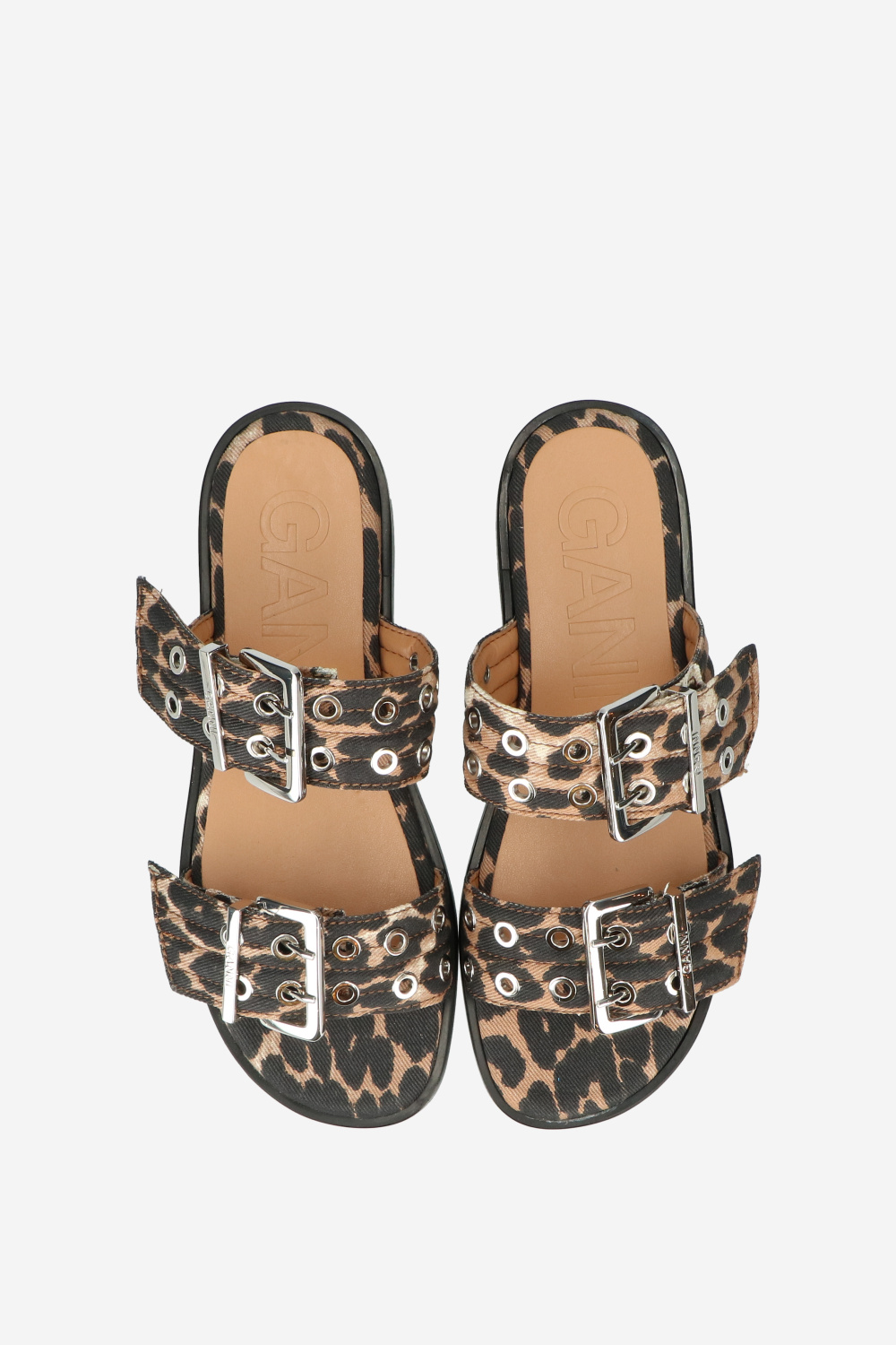 Ganni Sandals Animal print