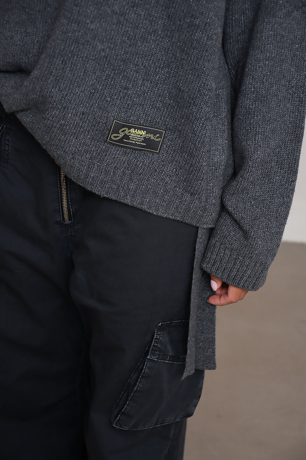 Ganni Sweaters Grijs
