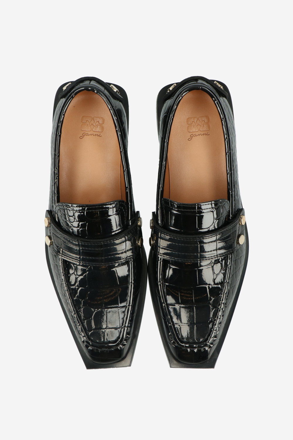 Ganni Loafers Zwart