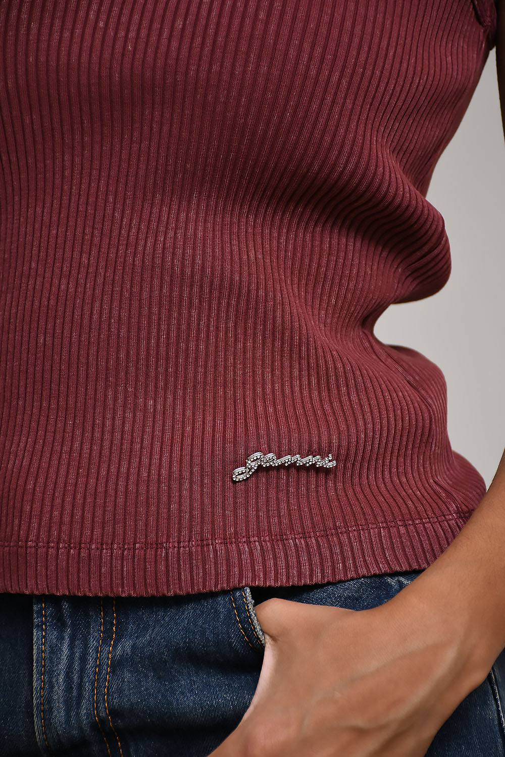 Ganni Tops Bordeaux