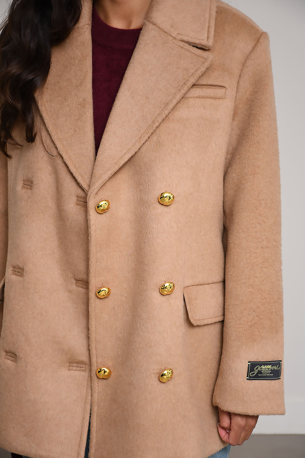 Ganni Jackets Brown